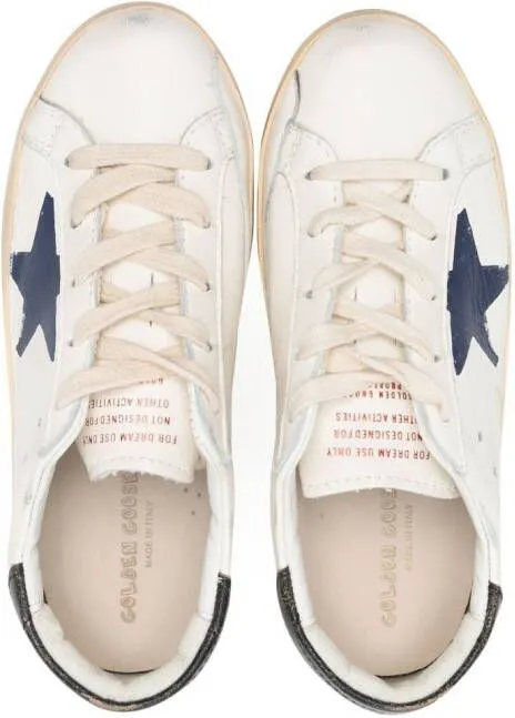 Golden Goose Kids Superstar lace-up sneakers White