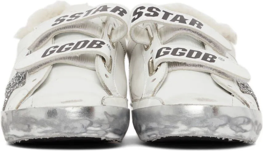 Golden Goose Shearling & Glitter Old School Sneakers