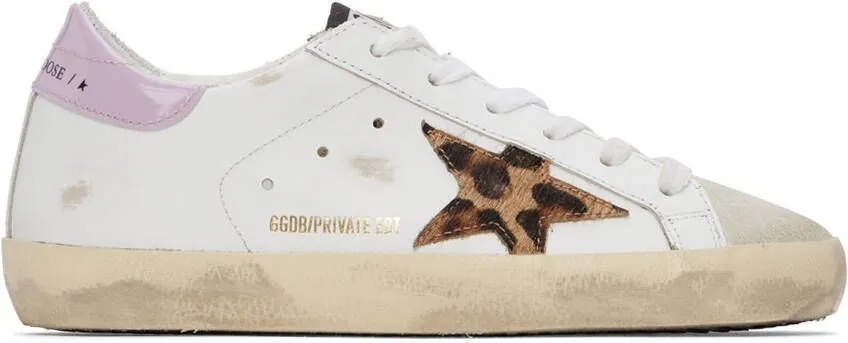 Golden Goose SSENSE Exclusive White & Pink Super-Star Classic Sneakers