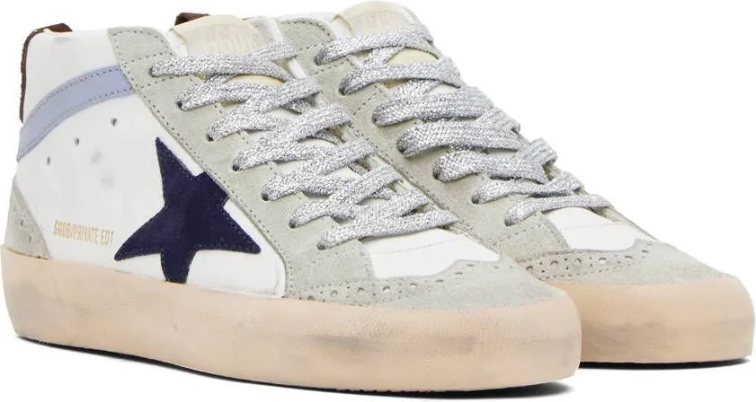 Golden Goose SSENSE Exclusive White Mid Star Sneakers