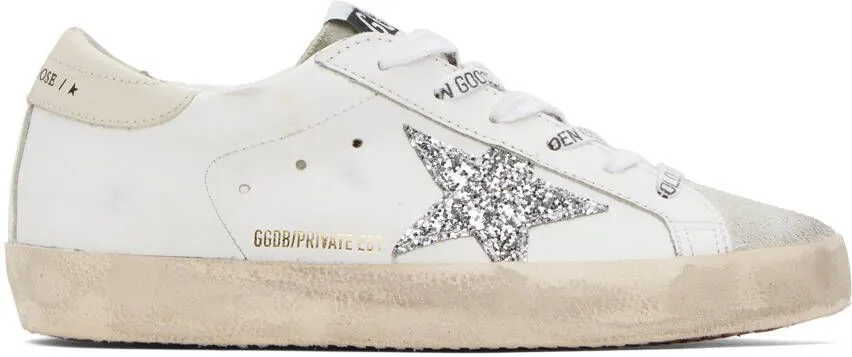 Golden Goose SSENSE Exclusive White Super-Star Sneakers