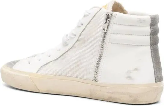 Golden Goose star-patch lace-up sneakers White