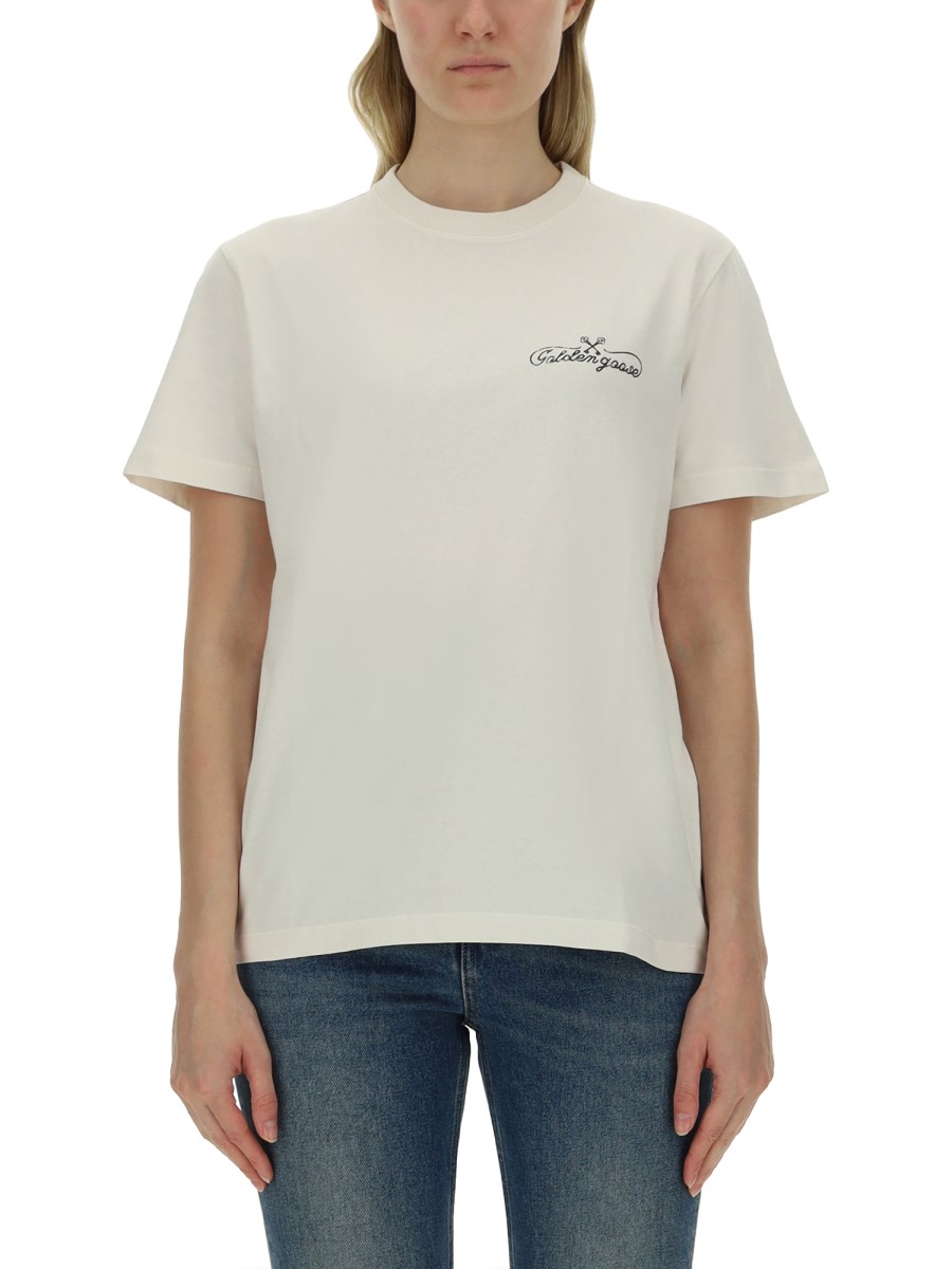 GOLDEN GOOSE    T-SHIRT WITH LOGO