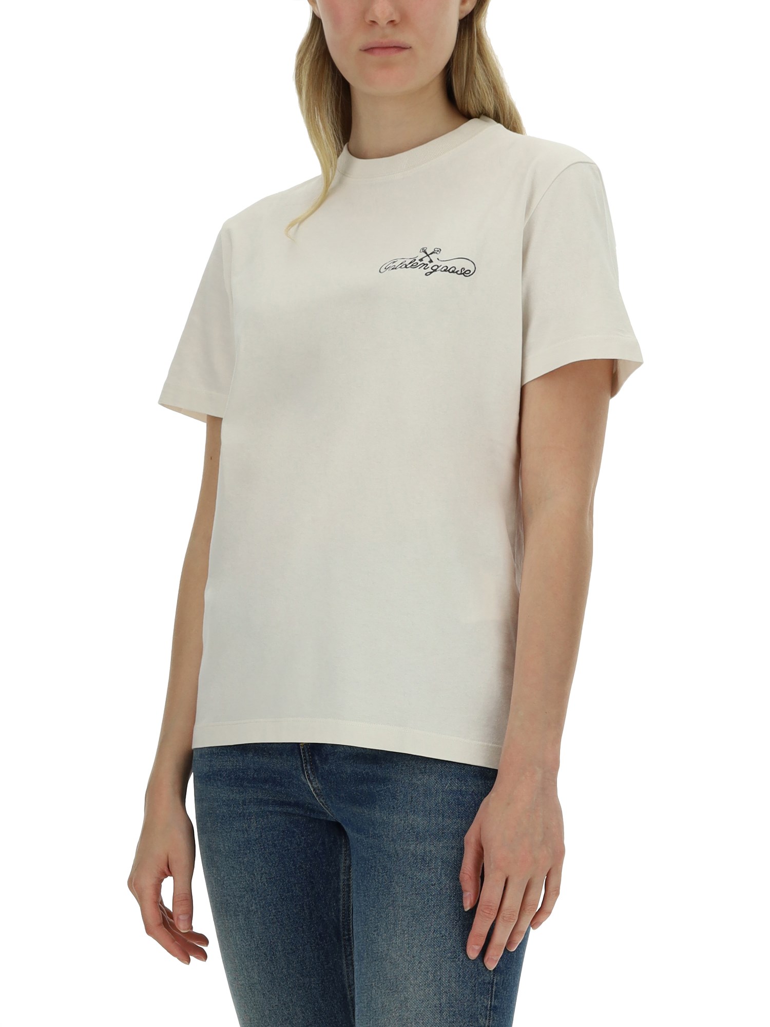 GOLDEN GOOSE    T-SHIRT WITH LOGO