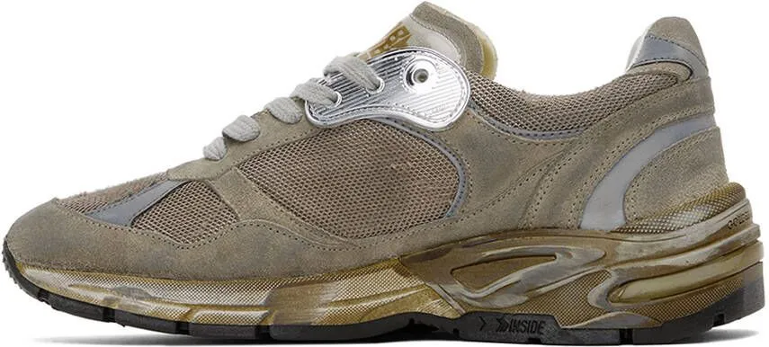 Golden Goose Taupe Dad-Star Sneakers