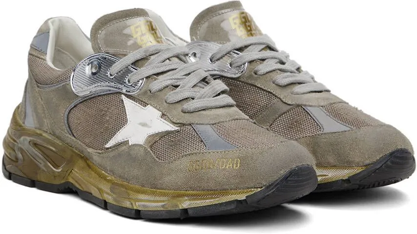 Golden Goose Taupe Dad-Star Sneakers