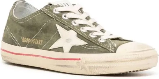 Golden Goose V-Star leather sneakers Green