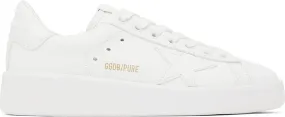 Golden Goose White Purestar Sneakers