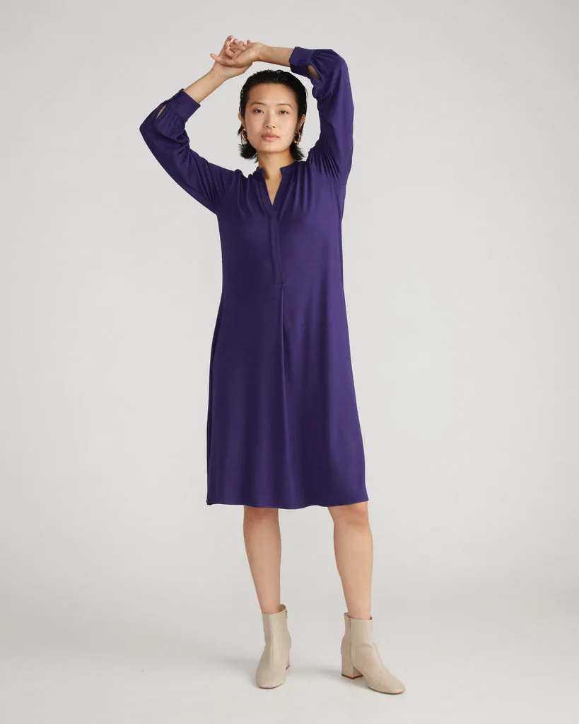 Gramercy Liquid Jersey Dress - Cosmic Purple