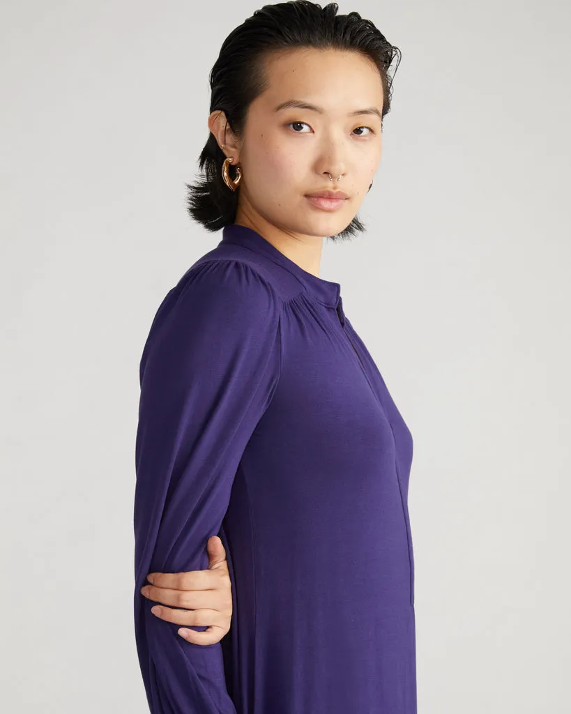 Gramercy Liquid Jersey Dress - Cosmic Purple