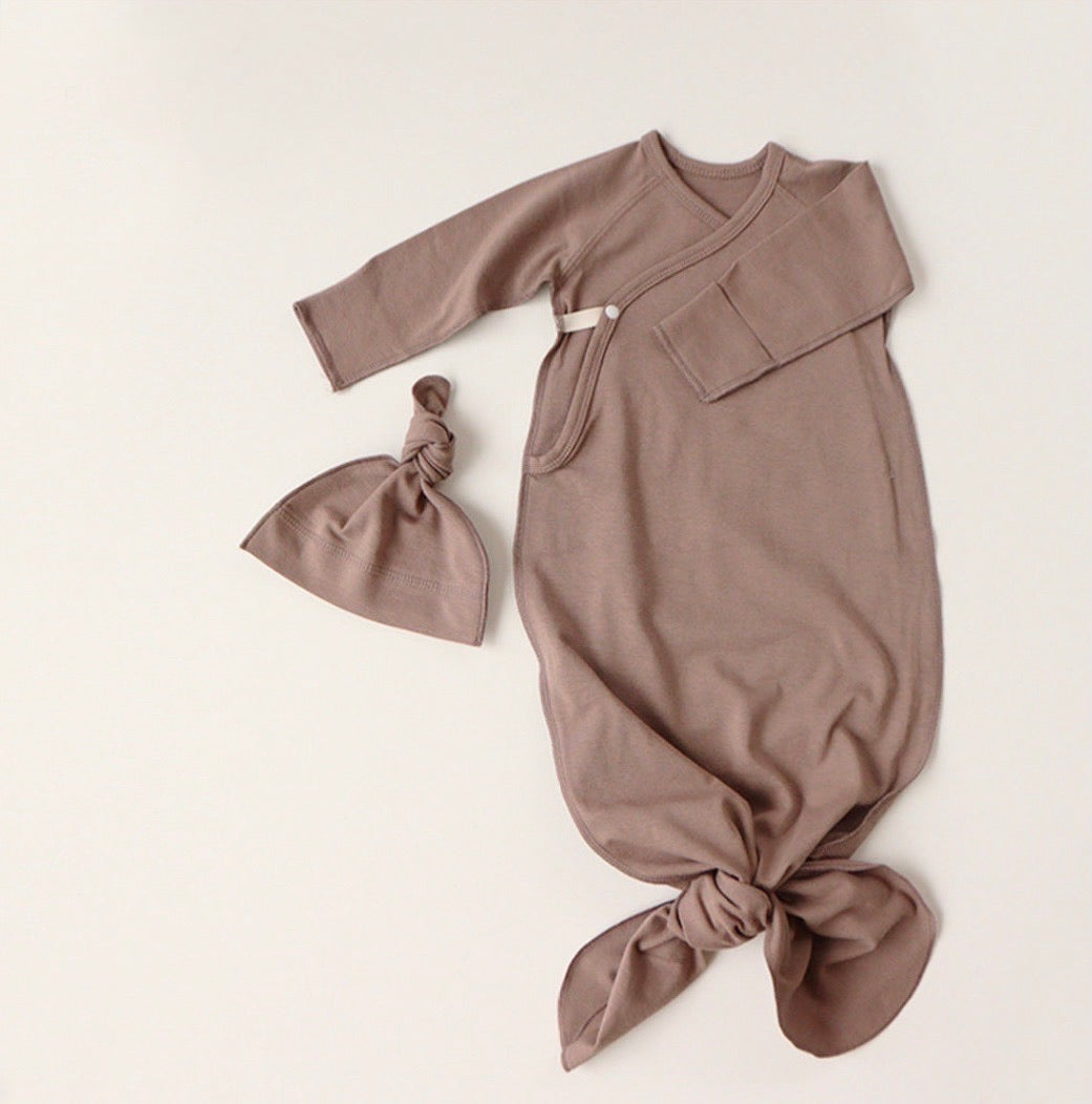 Jersey Kimono Newborn Gown Set