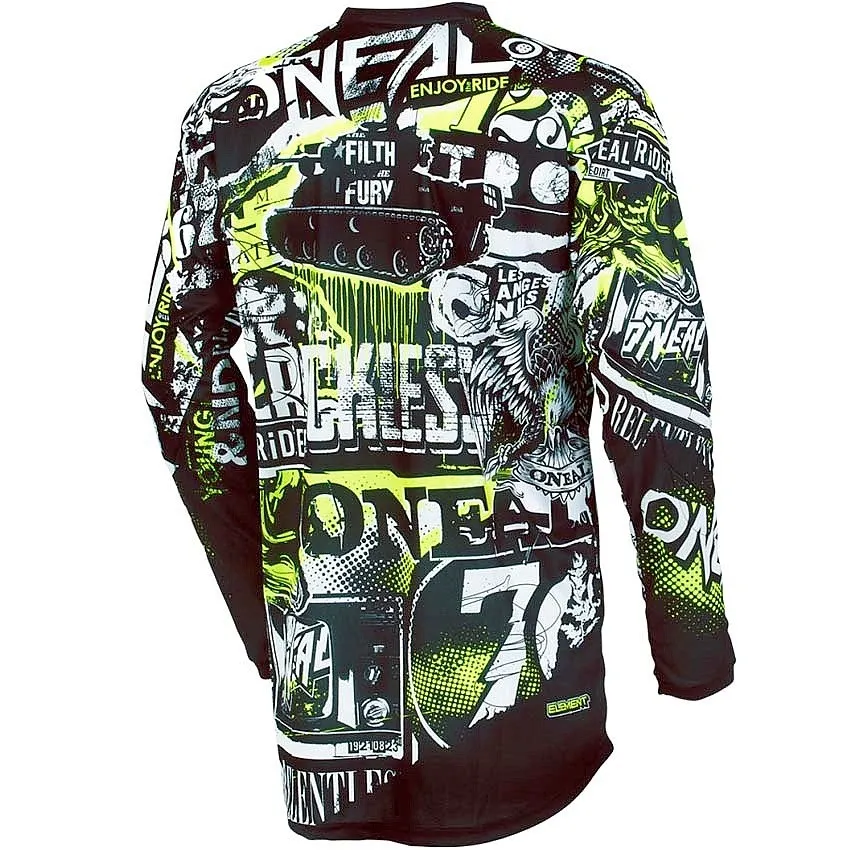 jersey O'Neal Element Attack - Black/Yellow - men´s