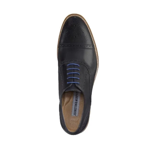 Johnston & Murphy Conard Cap Toe Black Men's