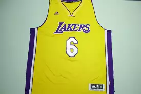 Jordan Clarkson #6 Los Angeles LA Lakers Adidas XL +2 Length Basketball Jerey