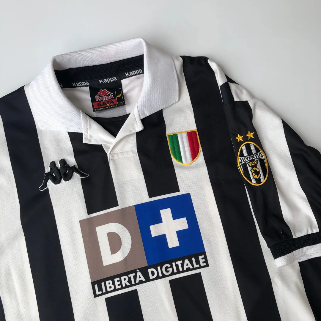 Juventus Del Piero Original Kappa 1998/1999 Home Vintage Football Shirt Large