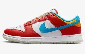 LeBron James x Nike SB Dunk Low Fruity Pebbles White Red Blue DH8009-600