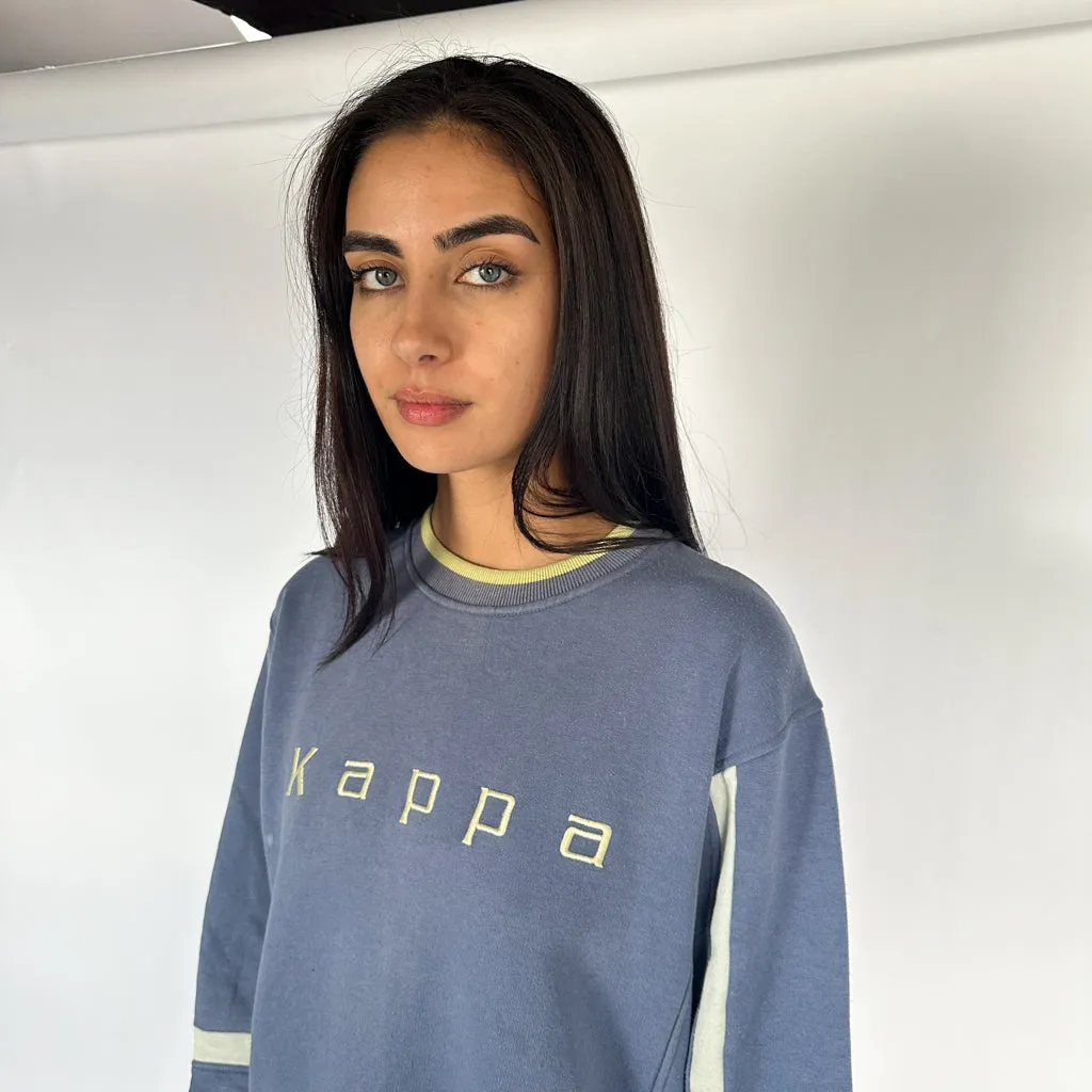 LIGHT BLUE 90S KAPPA SPELLOUT SWEATSHIRT (