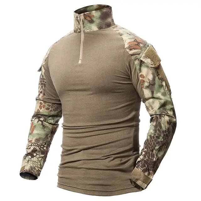 Mens High Quality Military Hiker Style Long Sleeve T Shirt