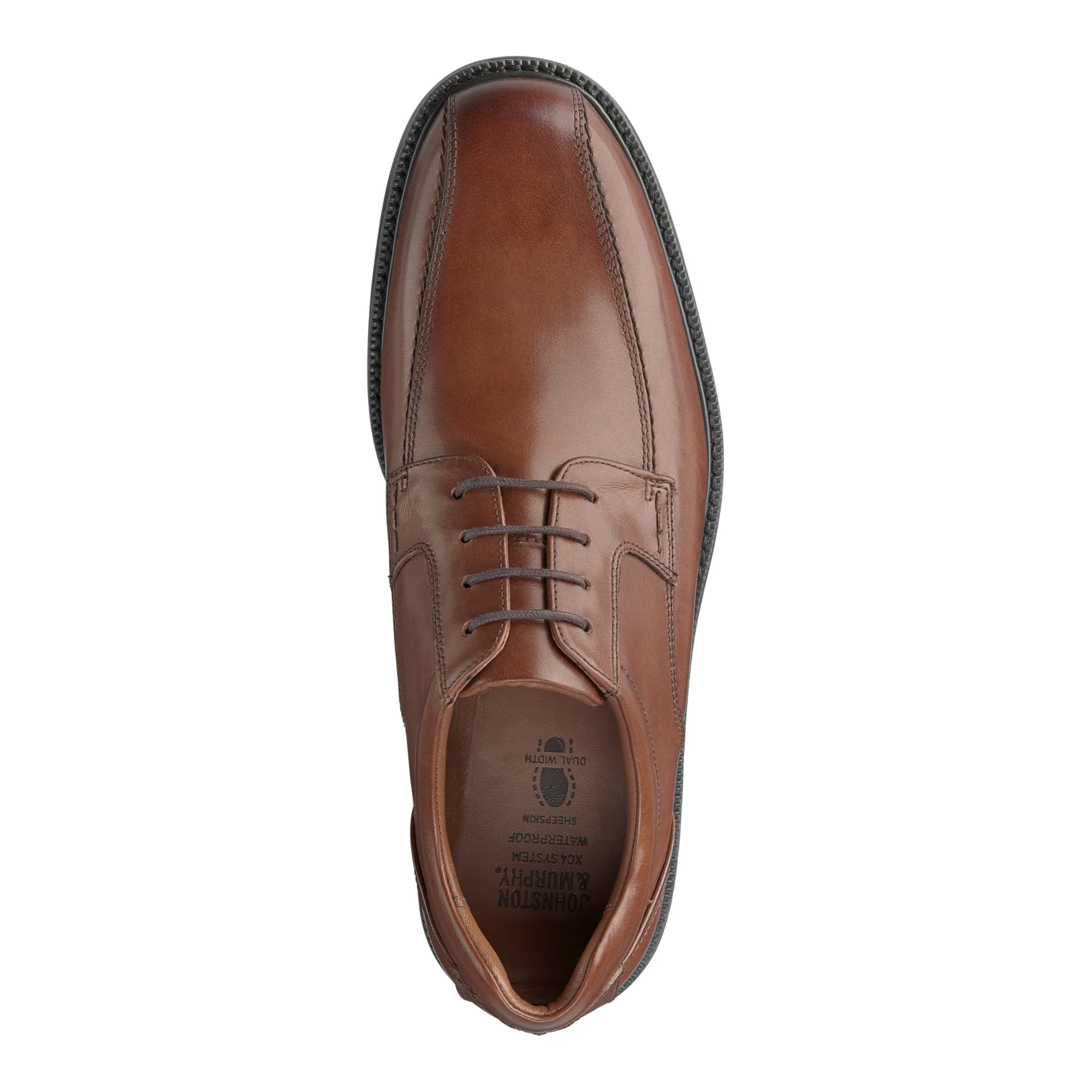 Men's Johnston & Murphy XC4 Stanton Run-Off Color: Tan Waterproof Full Grain