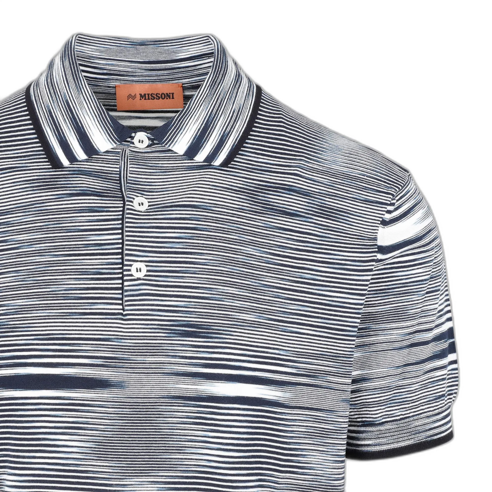 Missoni Striped Short-Sleeved Polo Shirt