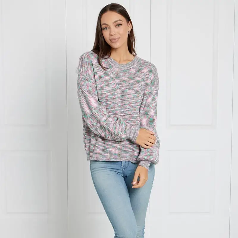 Multicoloured Long Sleeve Knit