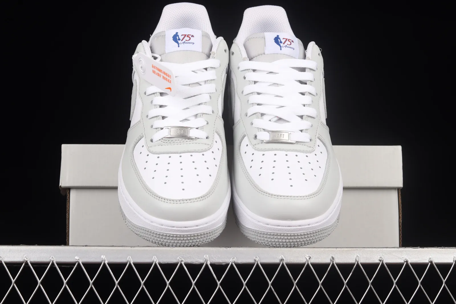 NBA x Nike Air Force 1 07 Low White Grey Red AA6902-201