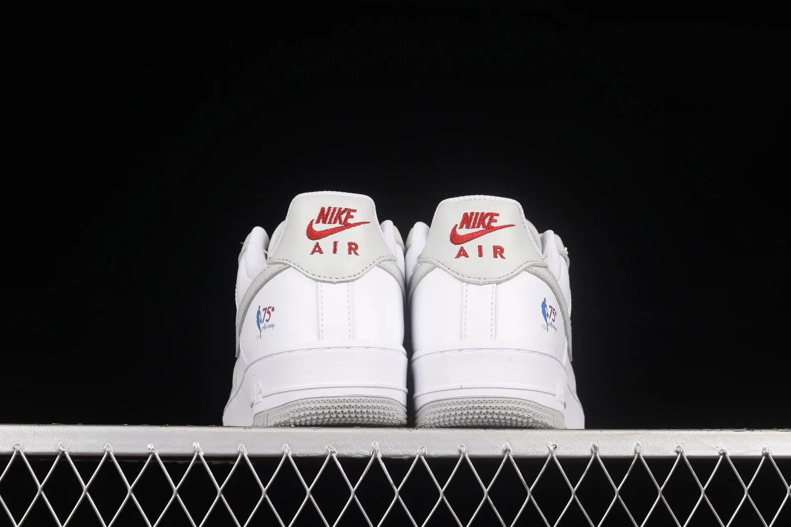 NBA x Nike Air Force 1 07 Low White Grey Red AA6902-201