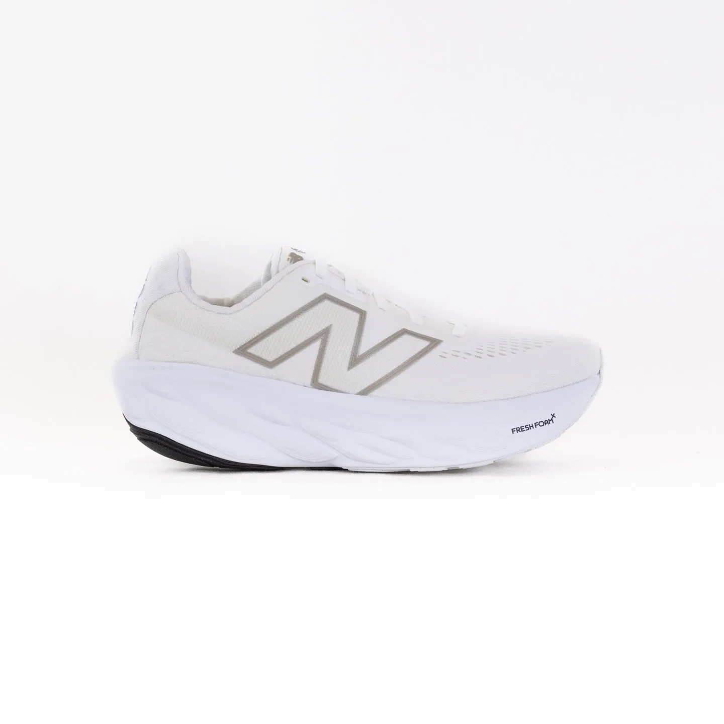 New Balance 1080V14 (Women's) - White with Light Gold Metallic and Sea Salt