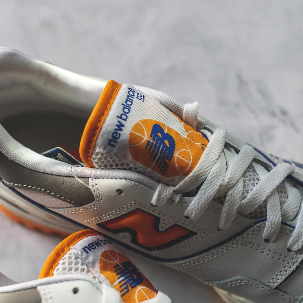 New Balance 550 White Vibrant Orange