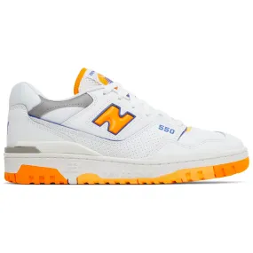 New Balance 550 White Vibrant Orange