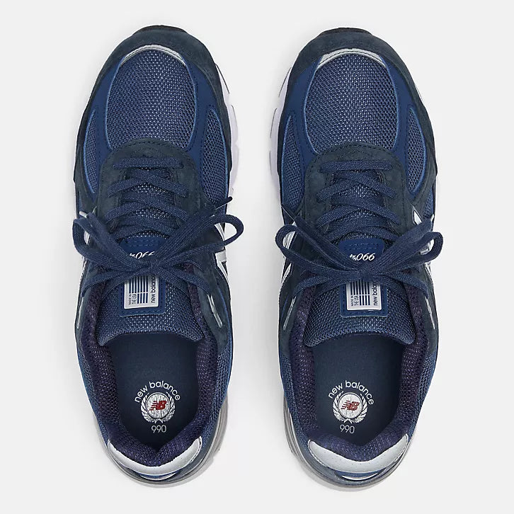 NEW BALANCE 990v4 Made in Usa Navy With Silver