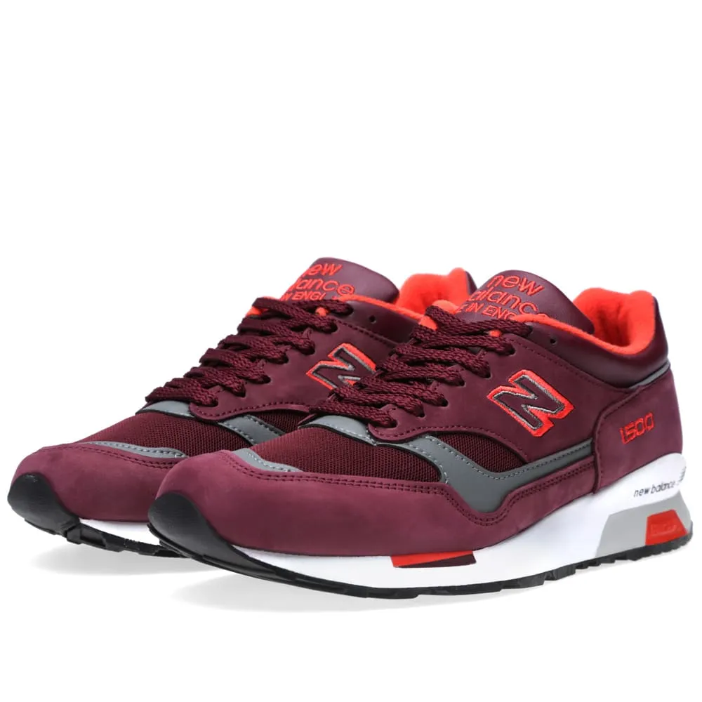 New Balance M1500BRG - Made in EnglandMaroon & Neon Red