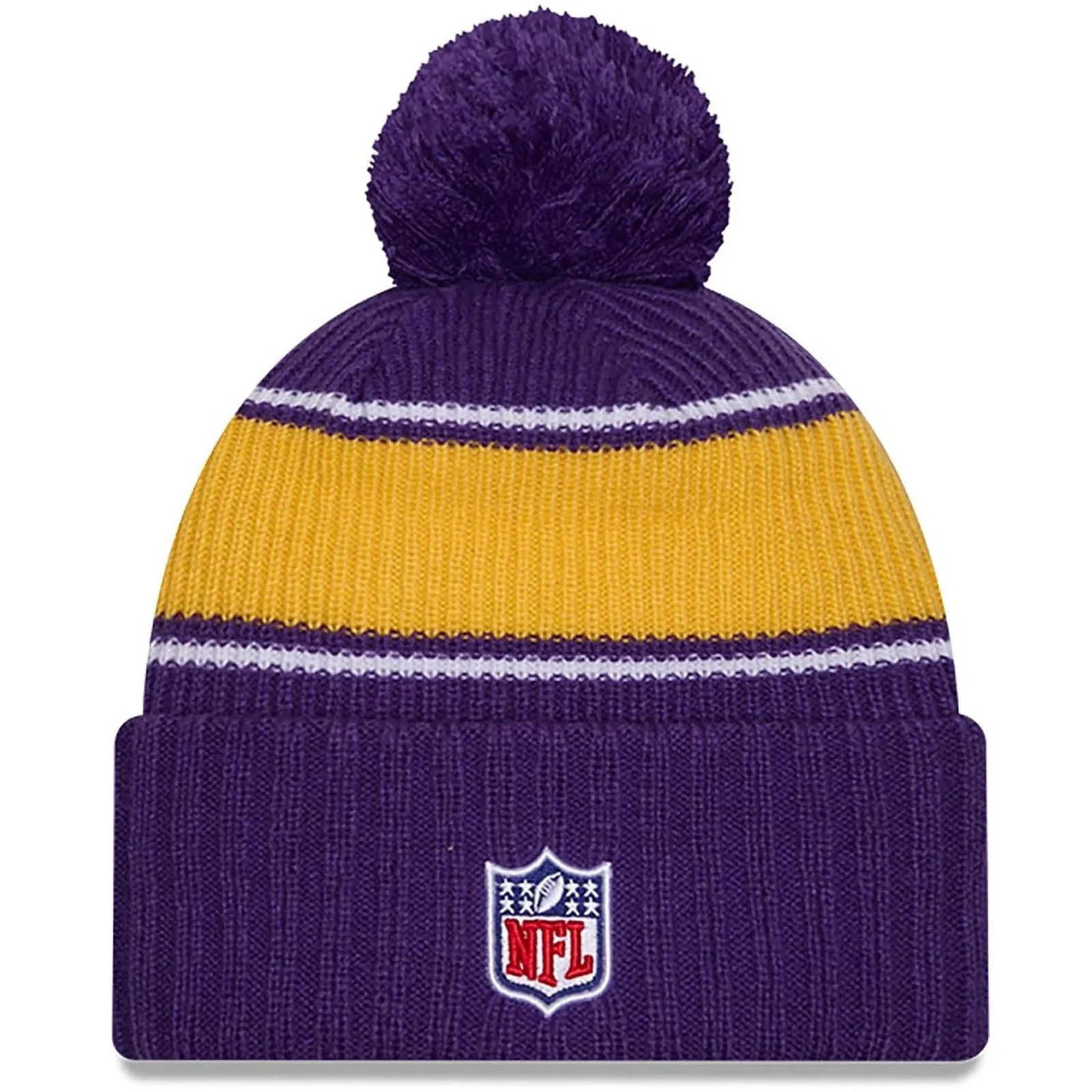 New Era Mens Knits Minnesota Vikings Bobble Hat - Purple