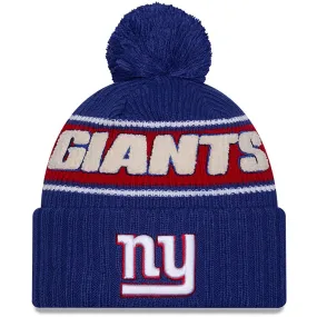 New Era Mens Knits New York Giants Bobble Hat - Blue