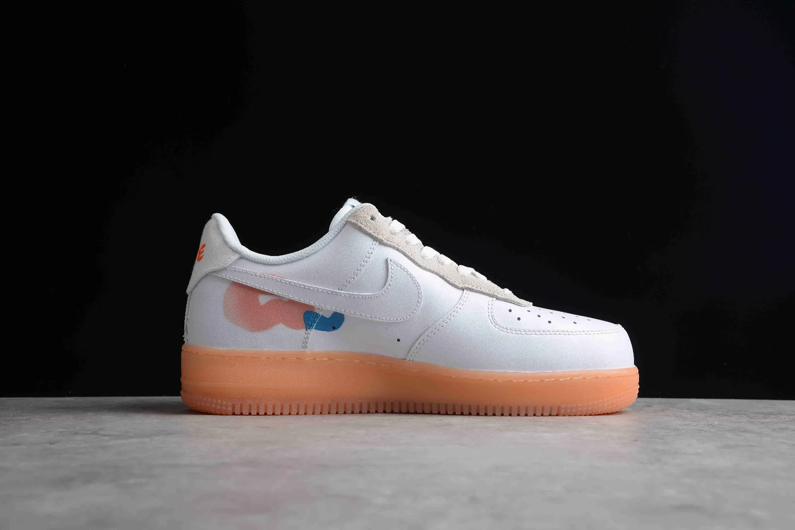 Nike Air Force 1 07 Low Earth Day White Orange Shoes DB3595-100