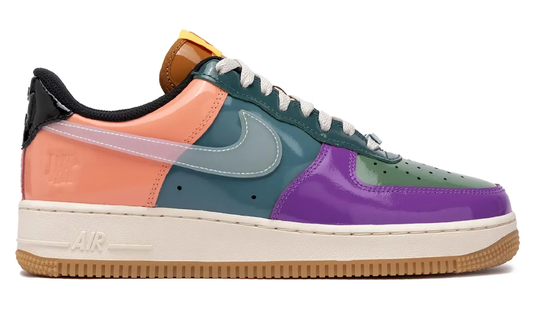 NIKE AIR FORCE 1 LOW UNDEFEATED MULTI-PATENT PURPLE GREEN