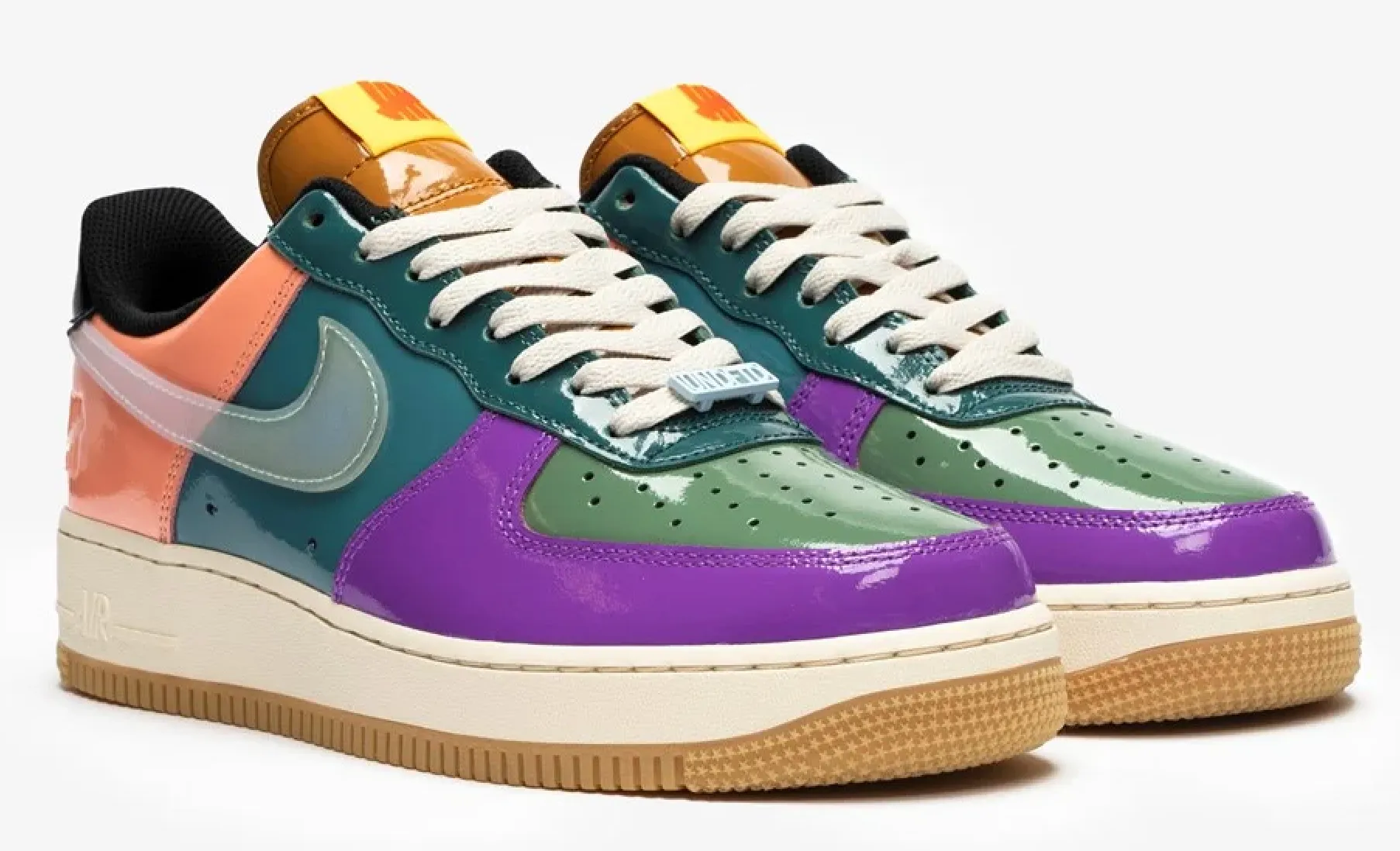 NIKE AIR FORCE 1 LOW UNDEFEATED MULTI-PATENT PURPLE GREEN