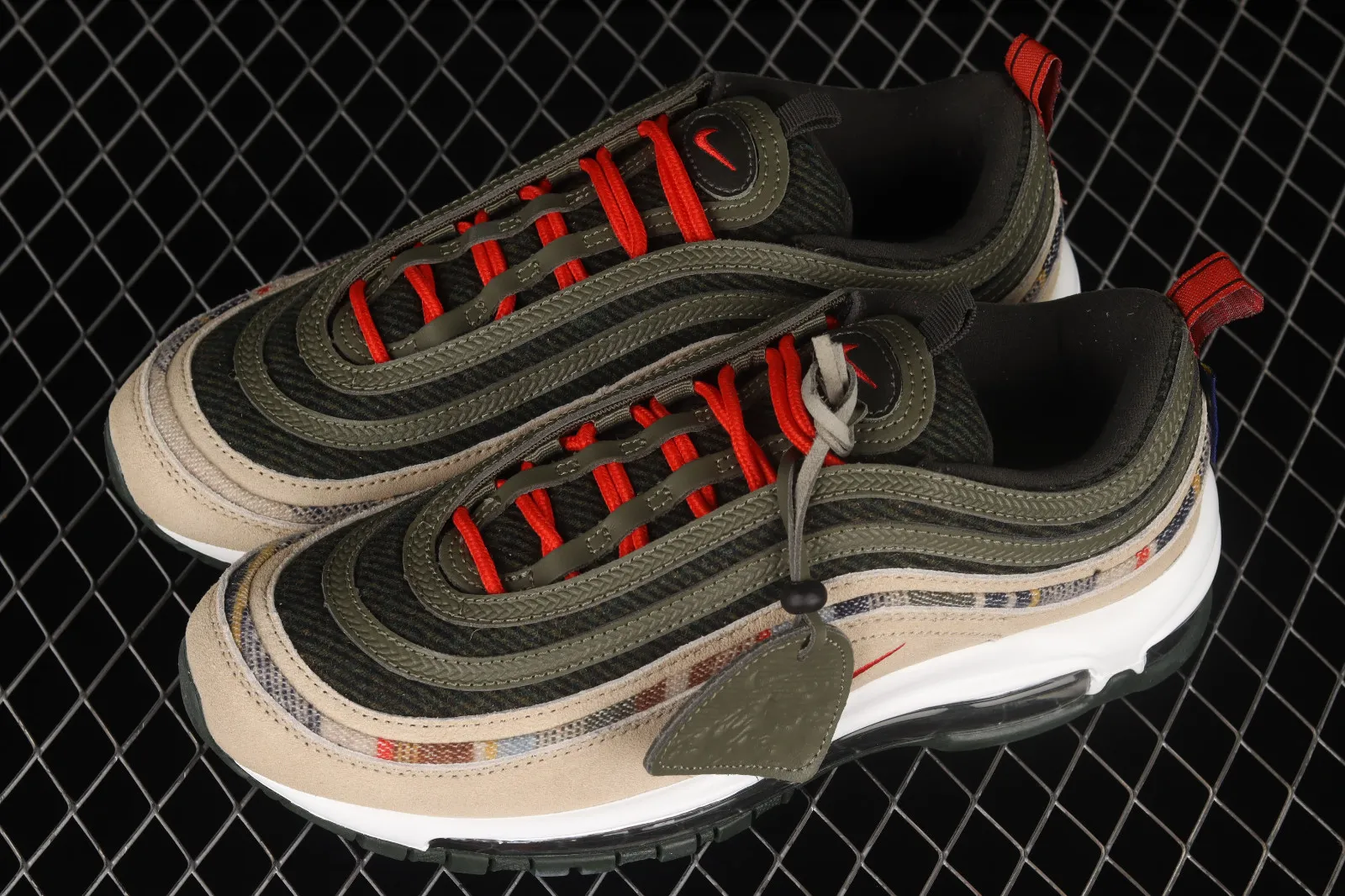 Nike Air Max 97 Pendleton Black Olive University Red DC3494-992