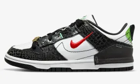 Nike SB Dunk Low Disrupt 2 Just Do It Snakeskin Black White DV1490-161