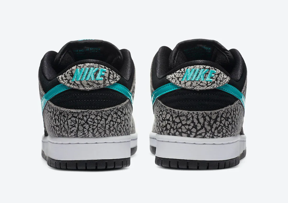 Nike SB Dunk Low Pro Atmos Elephant Medium Grey Black White Clear Jade BQ6817-009