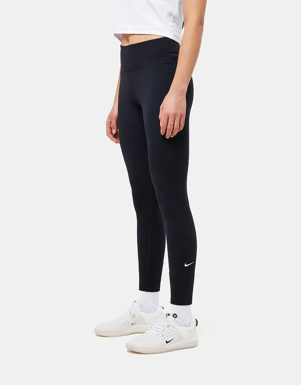 Nike SB Womens Dri-Fit One Mid-Rise Leggings - Black/White