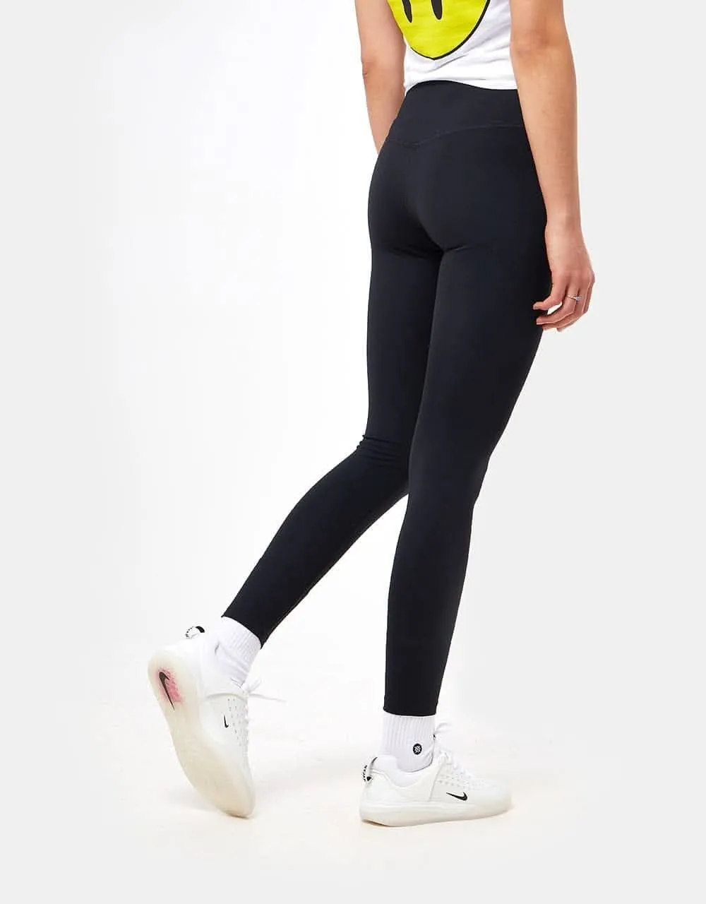 Nike SB Womens Dri-Fit One Mid-Rise Leggings - Black/White