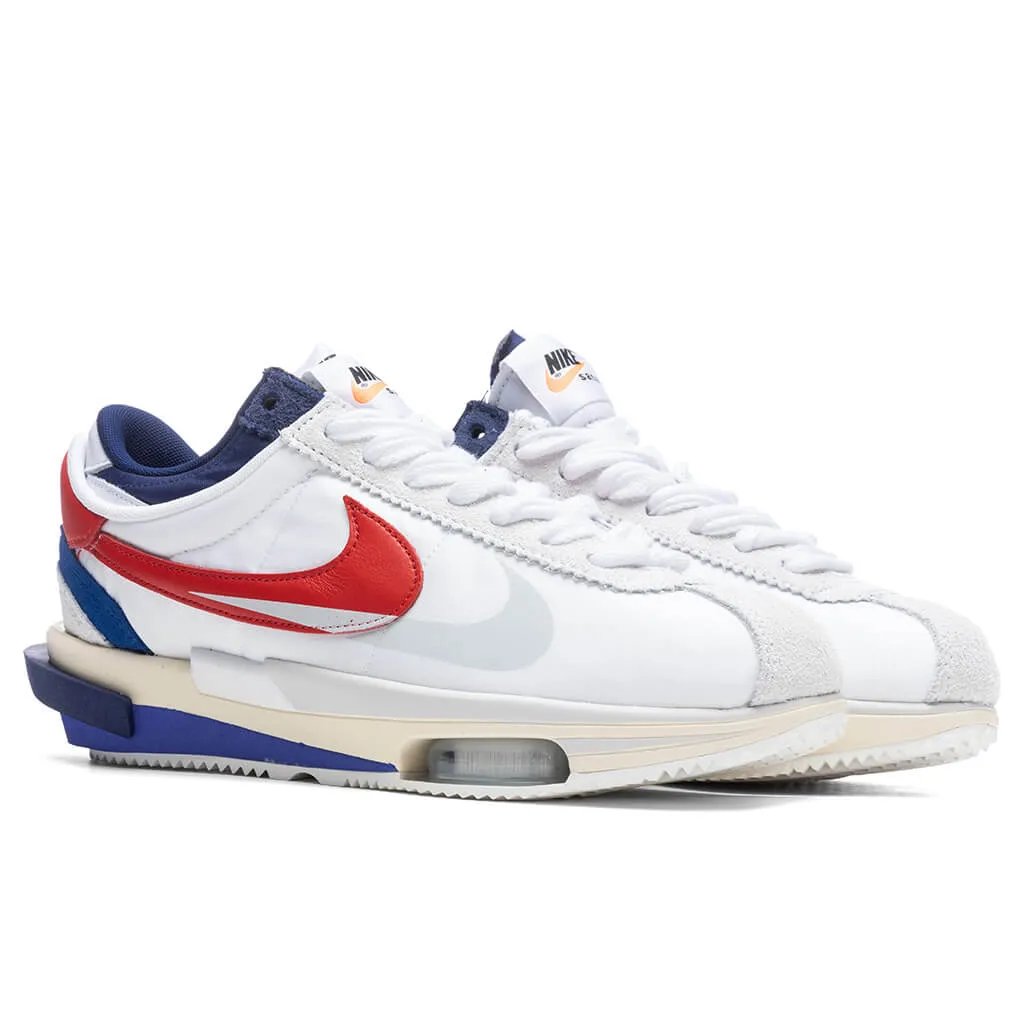 Nike x Sacai Cortez 4.0 OG - White/University Red/Light Cream