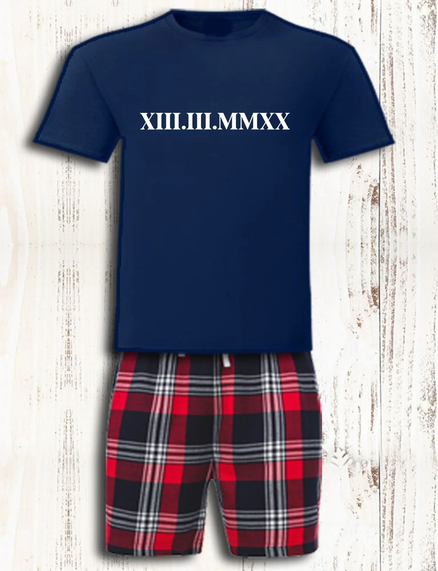 Personalised Roman Numeral Matching Pyjamas Valentines Gifts Couples Mr and Mrs Matching Pajamas Set Wedding Anniversary Gift