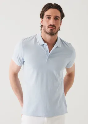 PIMA COTTON STRETCH TIPPED POLO