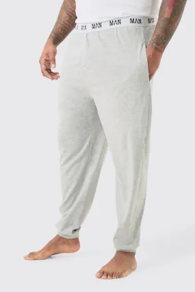 Plus Man Loungewear Sweatpants In Grey Marl