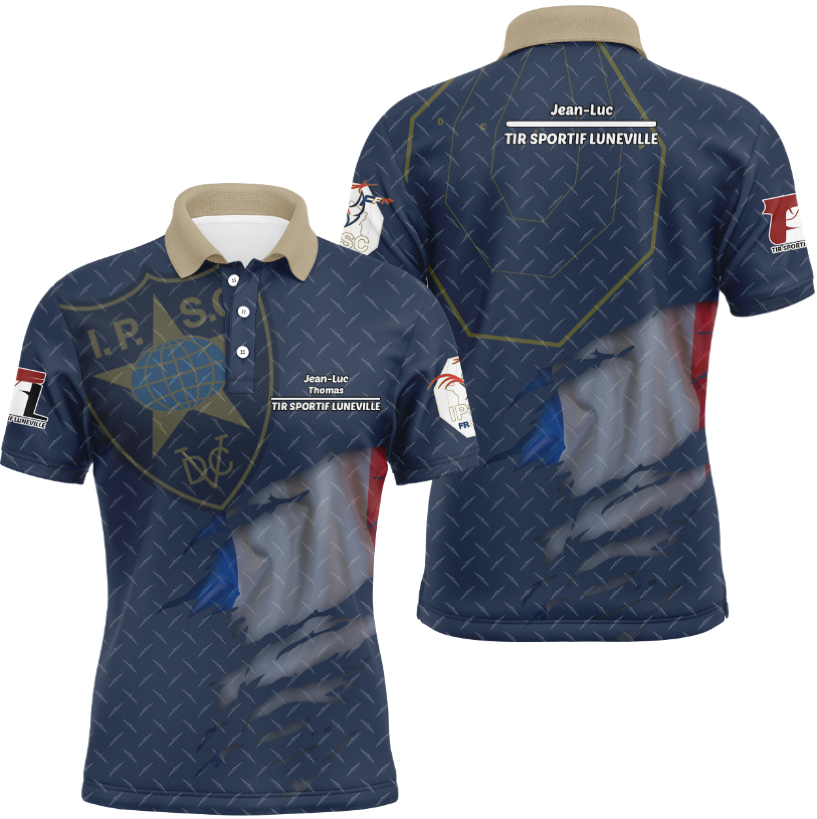 Polo Homme Femme Club de TIR SPORTIF IPSC