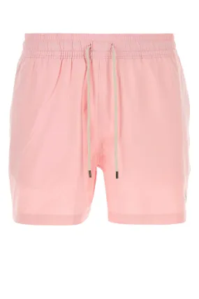 Polo Ralph Lauren Pink Stretch Polyester Swimming Shorts