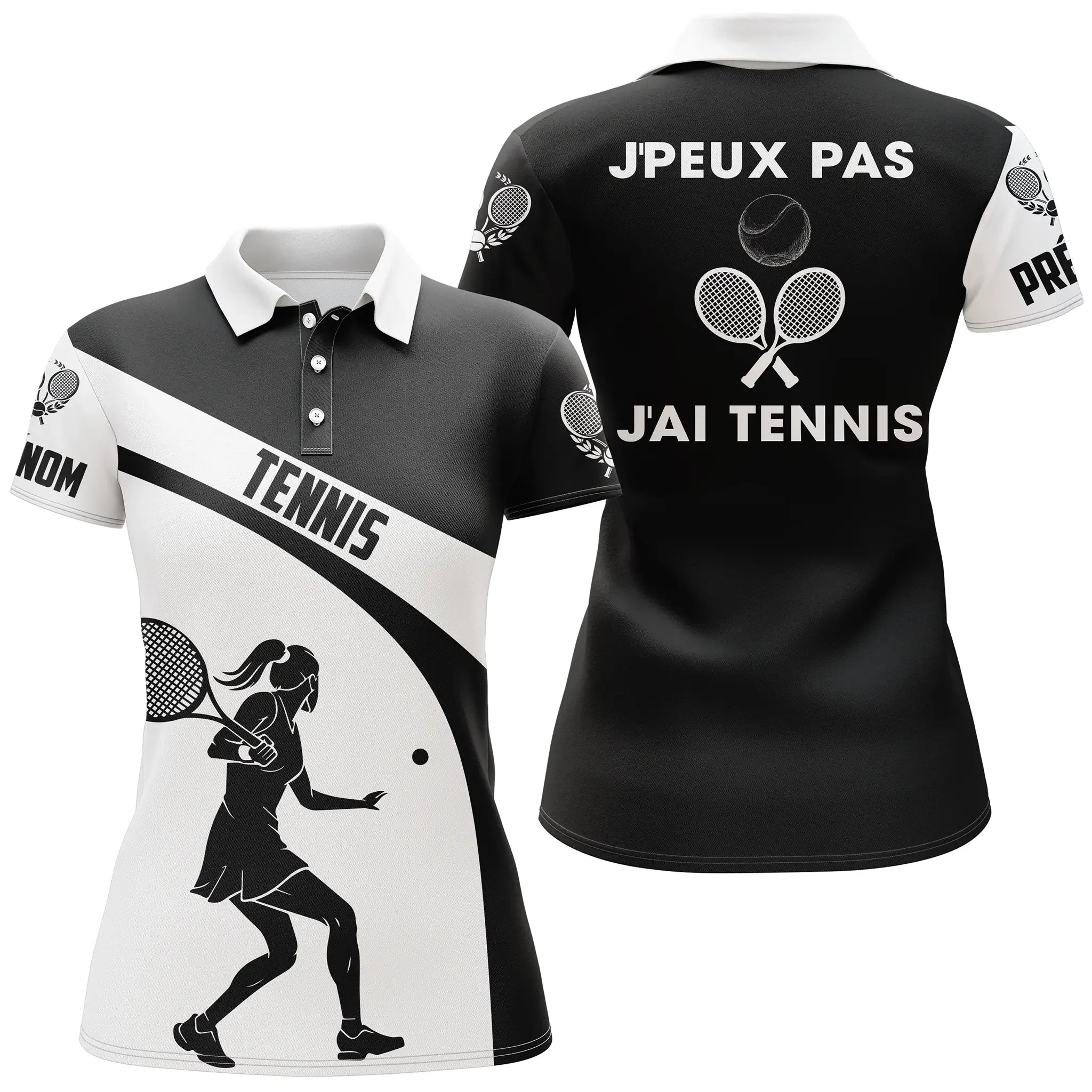 Polo Tennis Performance, J'peux Pas J'ai Tennis, Cadeau Personnalisé Joueur De Tennis - CT20102338