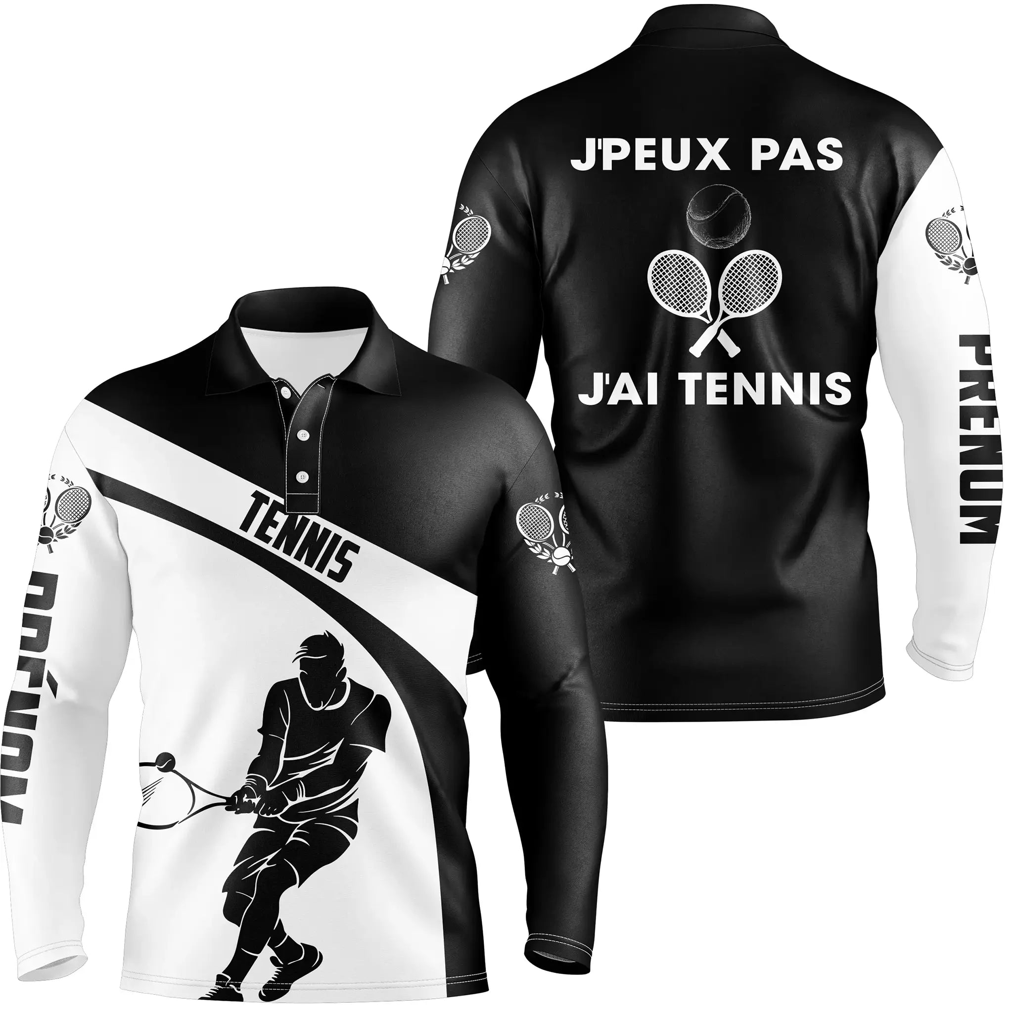 Polo Tennis Performance, J'peux Pas J'ai Tennis, Cadeau Personnalisé Joueur De Tennis - CT20102338